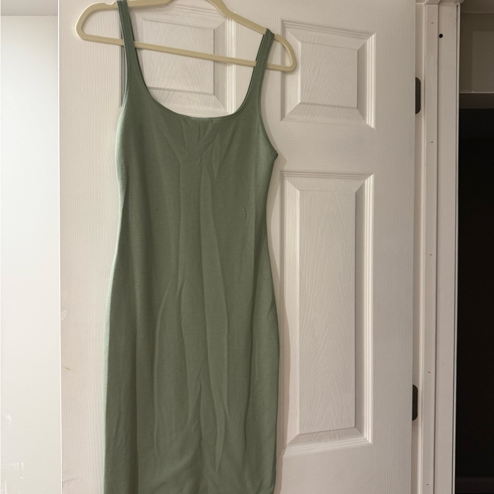 Zara Sage Green Midi Dress